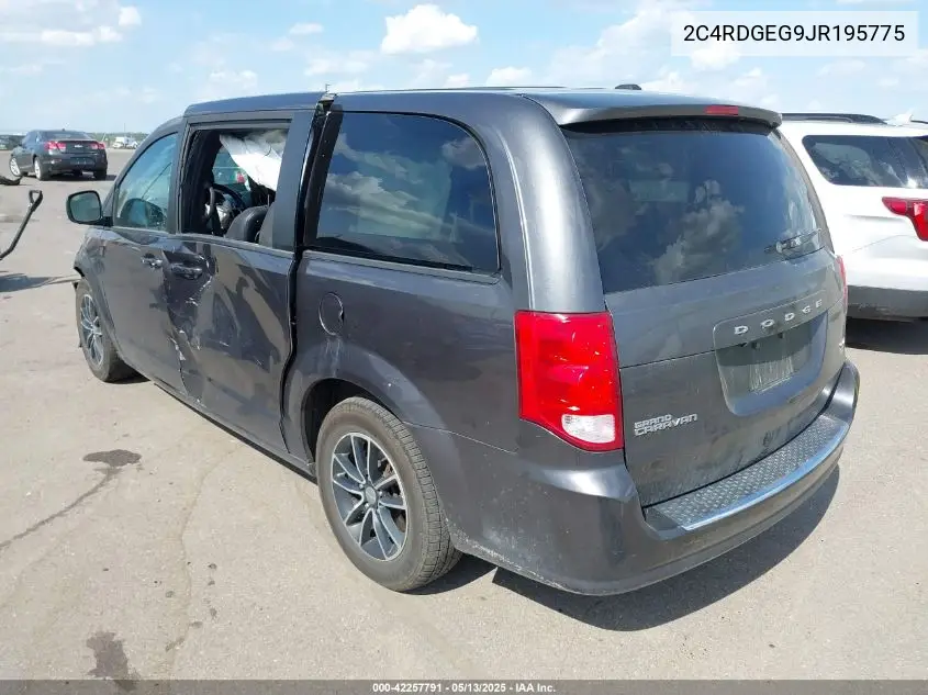 2018 Dodge Grand Caravan Gt VIN: 2C4RDGEG9JR195775 Lot: 42257791