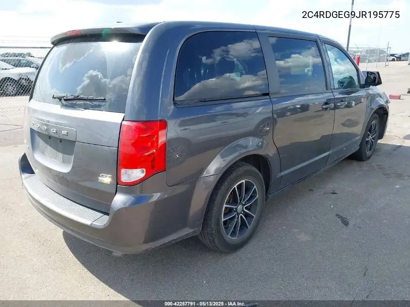 2018 Dodge Grand Caravan Gt VIN: 2C4RDGEG9JR195775 Lot: 42257791