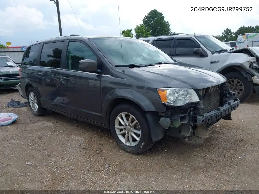 2018 Dodge Grand Caravan Sxt VIN: 2C4RDGCG9JR299752 Lot: 42612534