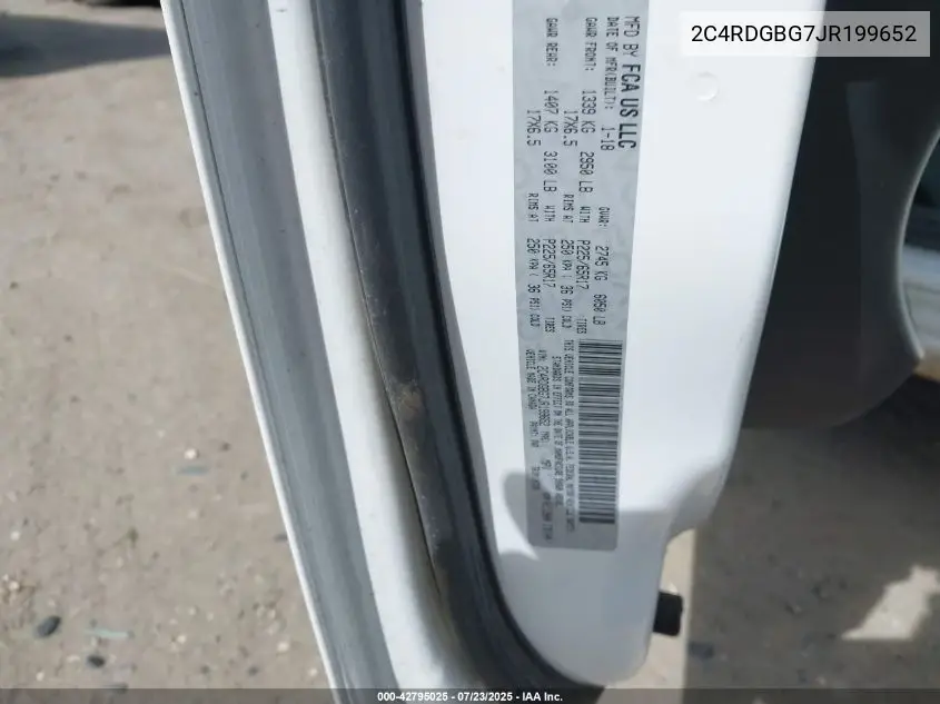 2c4rdgbg7jr199652 2C4RDGBG7JR199652 2018 Dodge Grand Caravan Se Plus