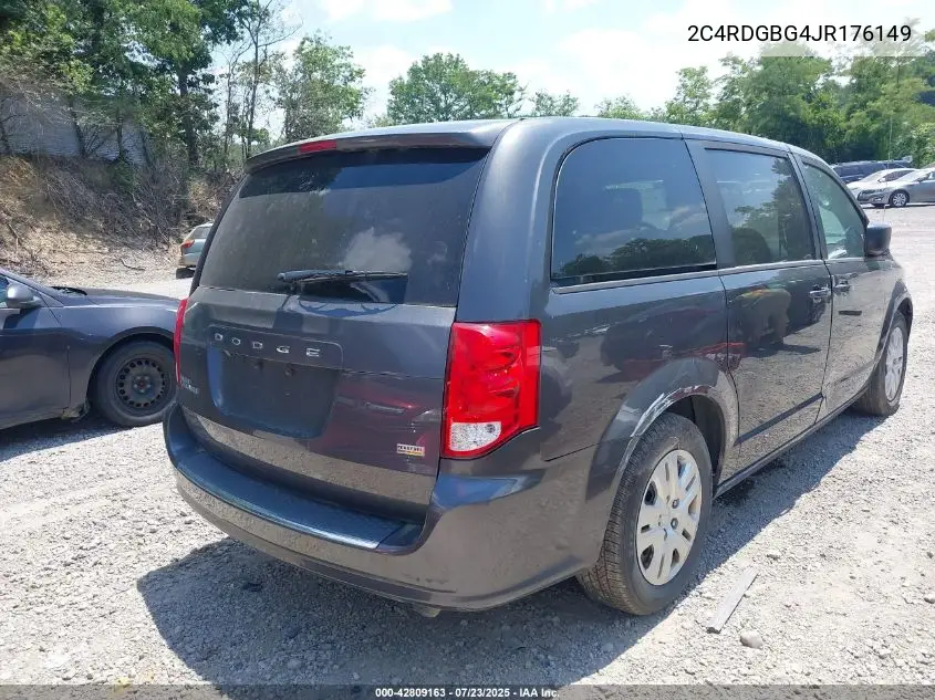 2C4RDGBG4JR176149 2018 Dodge Grand Caravan Se
