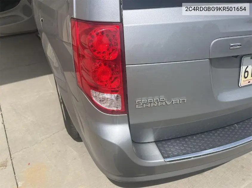 2019 Dodge Grand Caravan Se VIN: 2C4RDGBG9KR501654 Lot: 42262789