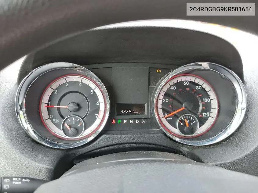 2019 Dodge Grand Caravan Se VIN: 2C4RDGBG9KR501654 Lot: 42262789