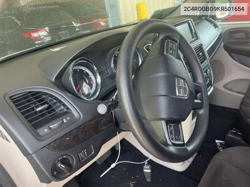 2019 Dodge Grand Caravan Se VIN: 2C4RDGBG9KR501654 Lot: 42262789