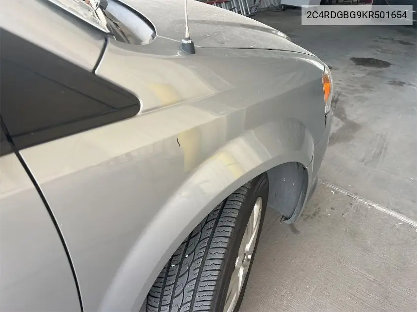 2019 Dodge Grand Caravan Se VIN: 2C4RDGBG9KR501654 Lot: 42262789