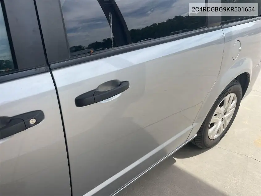 2019 Dodge Grand Caravan Se VIN: 2C4RDGBG9KR501654 Lot: 42262789