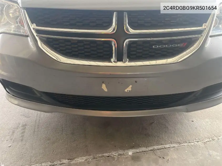 2019 Dodge Grand Caravan Se VIN: 2C4RDGBG9KR501654 Lot: 42262789