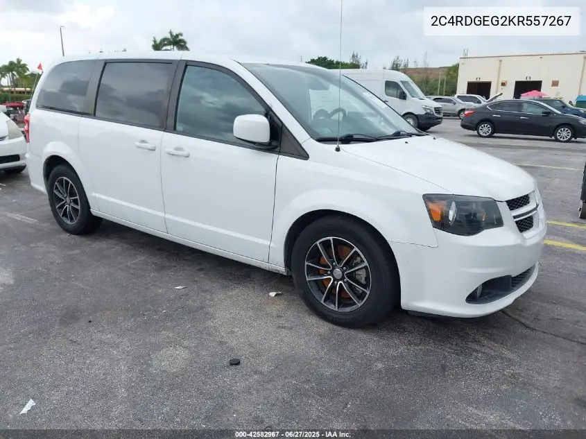 2019 Dodge Grand Caravan Gt VIN: 2C4RDGEG2KR557267 Lot: 42582967