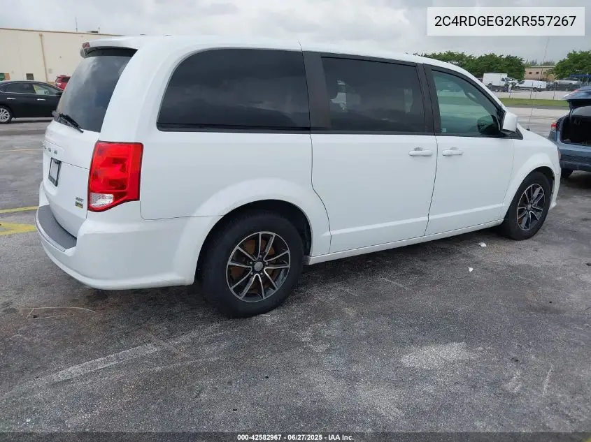 2019 Dodge Grand Caravan Gt VIN: 2C4RDGEG2KR557267 Lot: 42582967