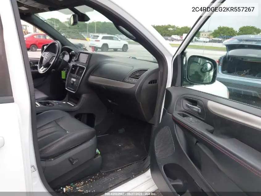 2019 Dodge Grand Caravan Gt VIN: 2C4RDGEG2KR557267 Lot: 42582967