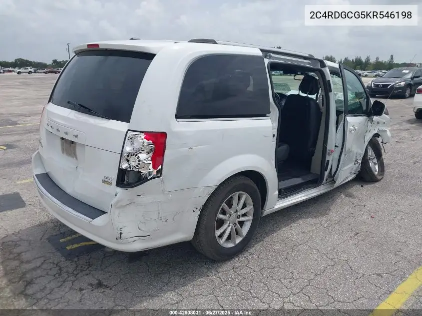2019 Dodge Grand Caravan Sxt VIN: 2C4RDGCG5KR546198 Lot: 42608031