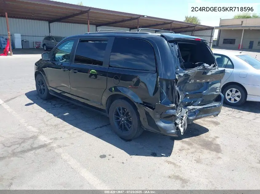 2019 Dodge Grand Caravan Gt VIN: 2C4RDGEG5KR718596 Lot: 42812657