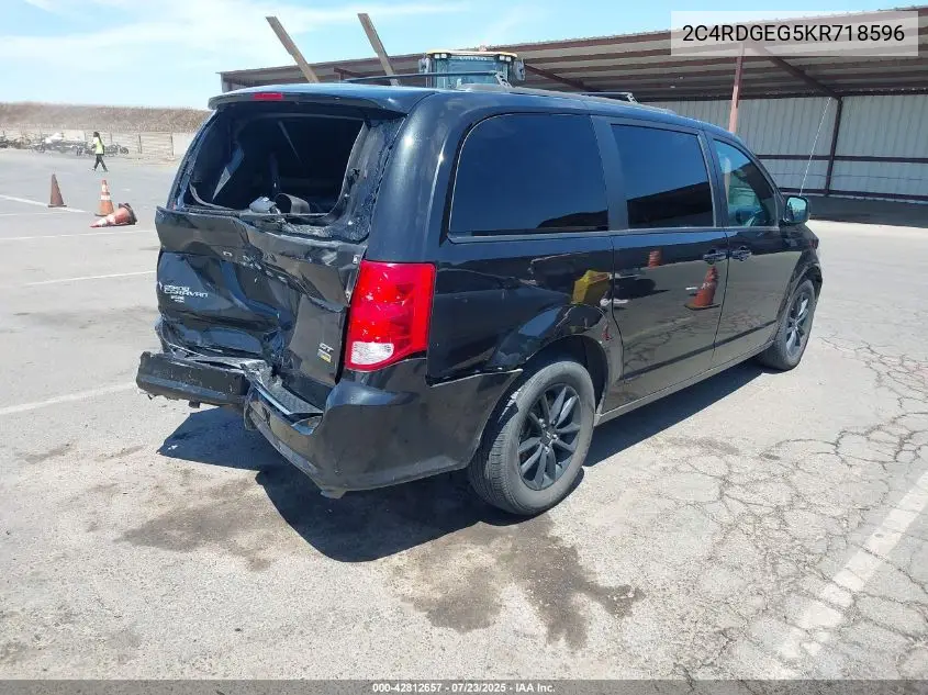 2019 Dodge Grand Caravan Gt VIN: 2C4RDGEG5KR718596 Lot: 42812657