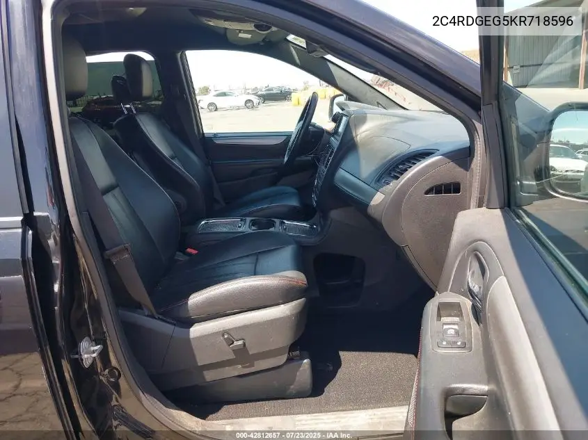 2019 Dodge Grand Caravan Gt VIN: 2C4RDGEG5KR718596 Lot: 42812657
