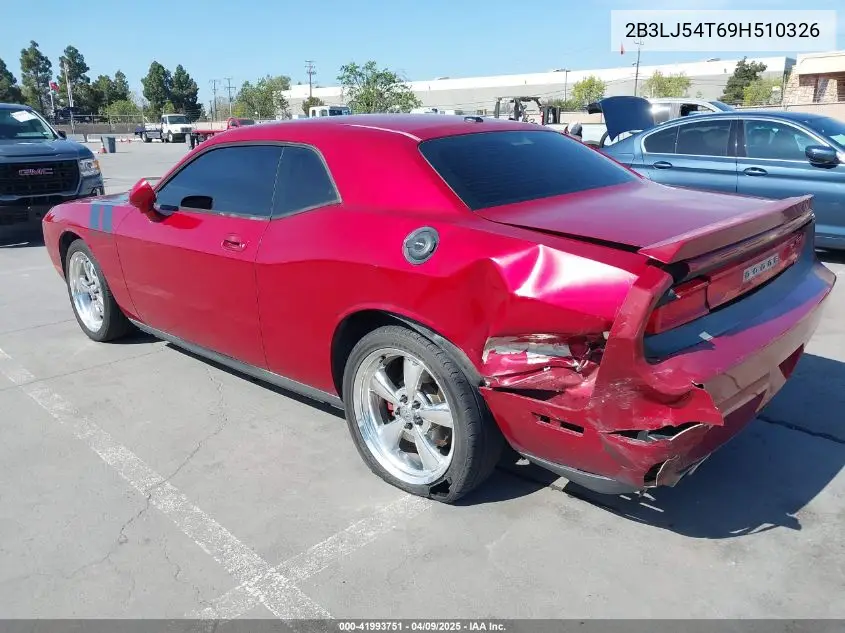 2009 Dodge Challenger R/T VIN: 2B3LJ54T69H510326 Lot: 41993751