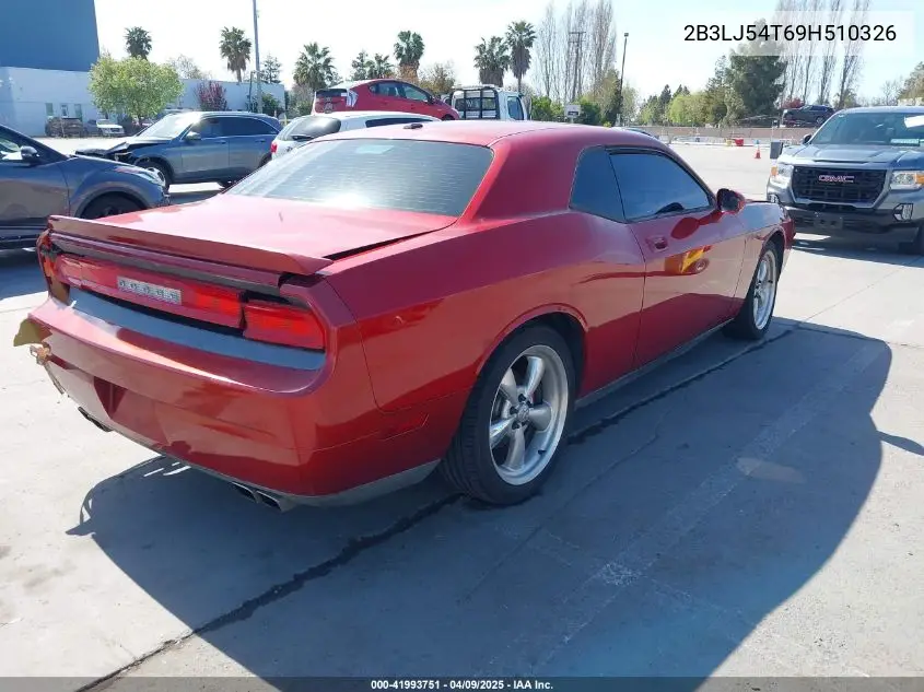 2009 Dodge Challenger R/T VIN: 2B3LJ54T69H510326 Lot: 41993751