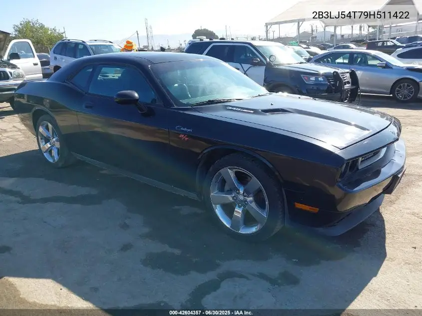 2009 Dodge Challenger R/T VIN: 2B3LJ54T79H511422 Lot: 42604357
