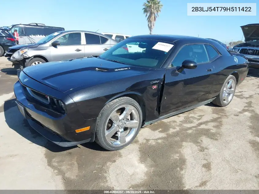 2009 Dodge Challenger R/T VIN: 2B3LJ54T79H511422 Lot: 42604357