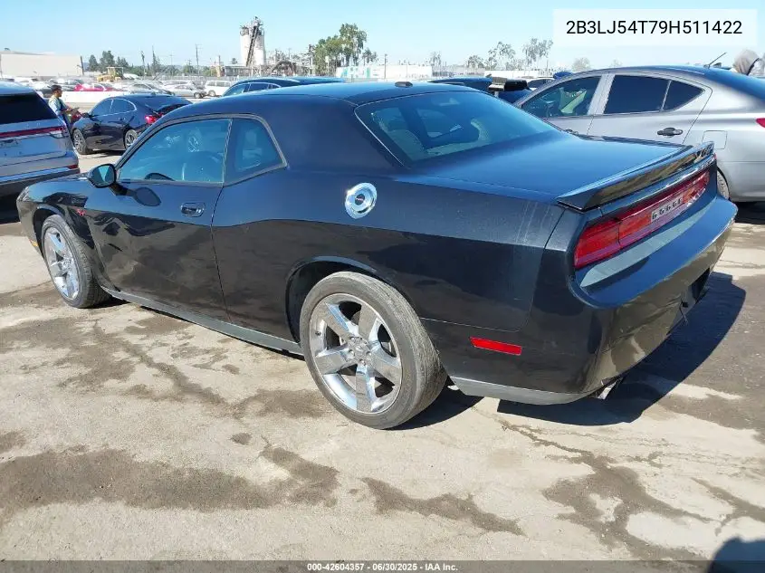 2009 Dodge Challenger R/T VIN: 2B3LJ54T79H511422 Lot: 42604357