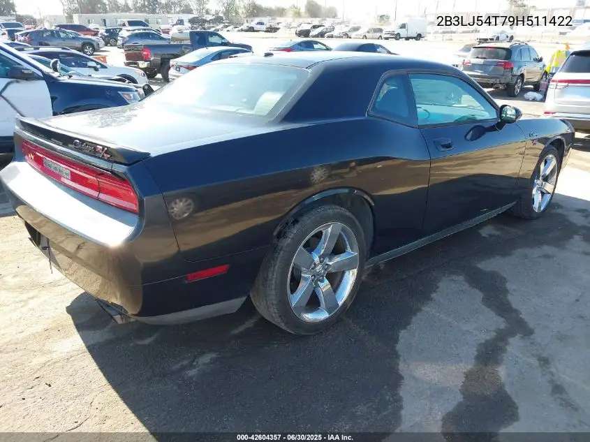 2009 Dodge Challenger R/T VIN: 2B3LJ54T79H511422 Lot: 42604357