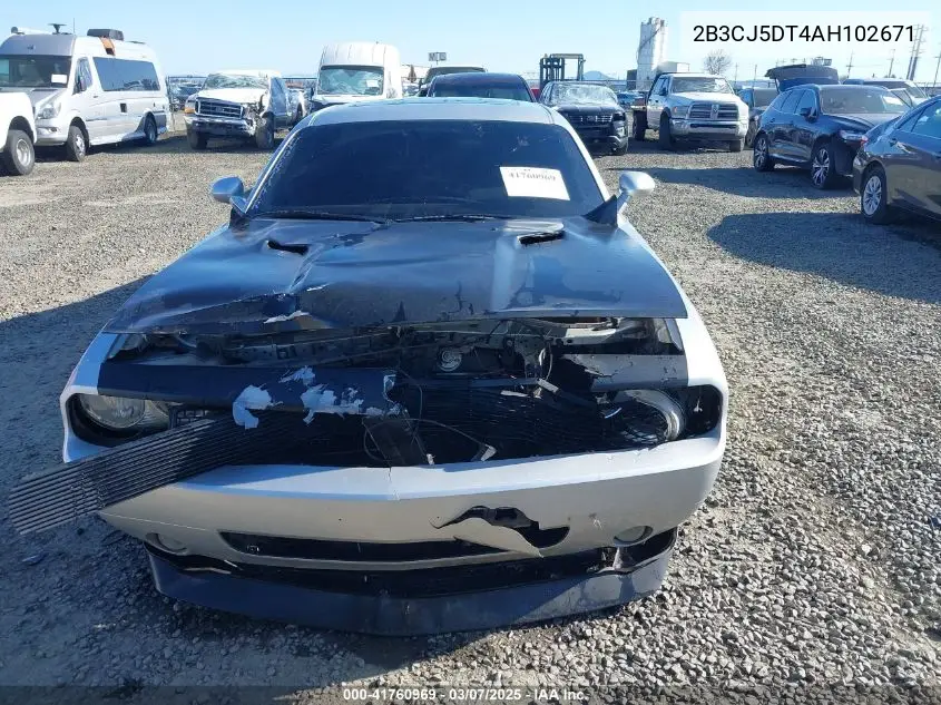 2010 Dodge Challenger R/T VIN: 2B3CJ5DT4AH102671 Lot: 41760969