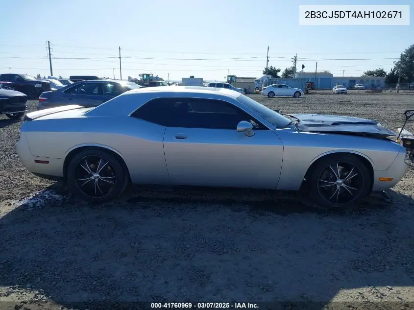 2010 Dodge Challenger R/T VIN: 2B3CJ5DT4AH102671 Lot: 41760969