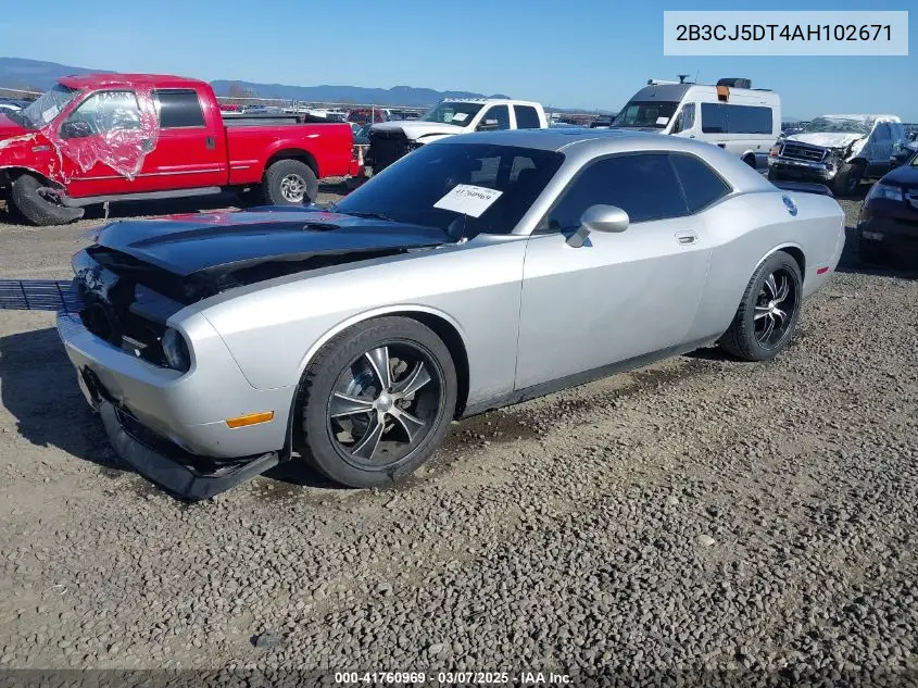 2010 Dodge Challenger R/T VIN: 2B3CJ5DT4AH102671 Lot: 41760969