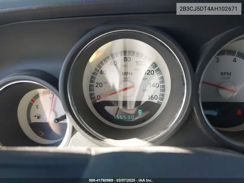 2010 Dodge Challenger R/T VIN: 2B3CJ5DT4AH102671 Lot: 41760969