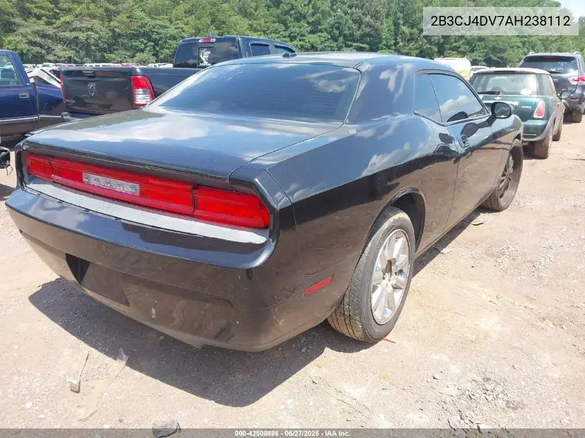 2010 Dodge Challenger Se VIN: 2B3CJ4DV7AH238112 Lot: 42508886