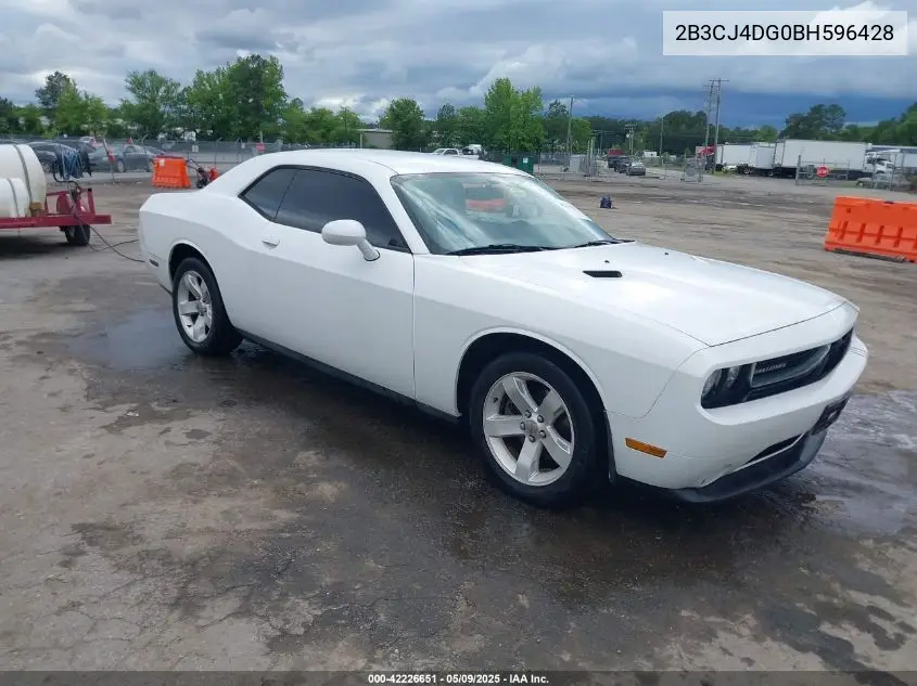 2011 Dodge Challenger VIN: 2B3CJ4DG0BH596428 Lot: 42226651