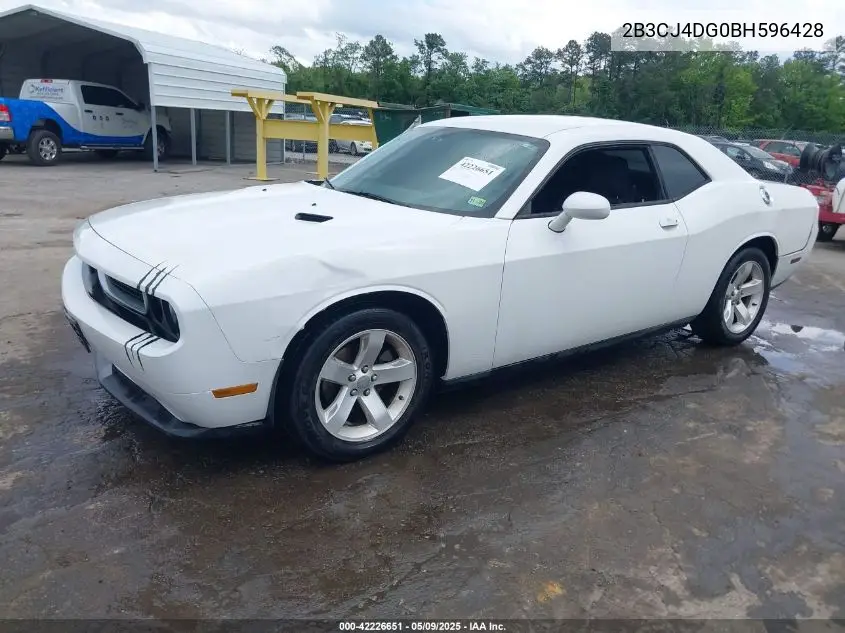 2011 Dodge Challenger VIN: 2B3CJ4DG0BH596428 Lot: 42226651