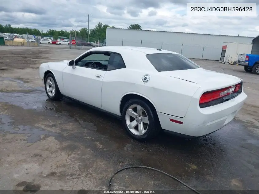 2011 Dodge Challenger VIN: 2B3CJ4DG0BH596428 Lot: 42226651