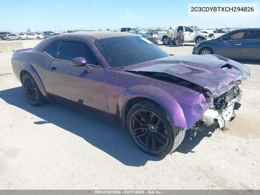 2012 Dodge Challenger R/T VIN: 2C3CDYBTXCH294826 Lot: 41821924