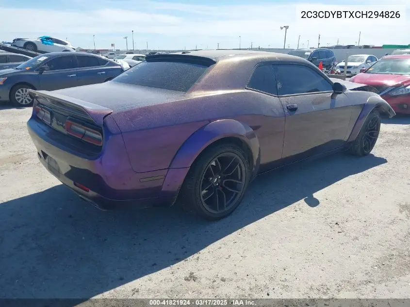 2012 Dodge Challenger R/T VIN: 2C3CDYBTXCH294826 Lot: 41821924