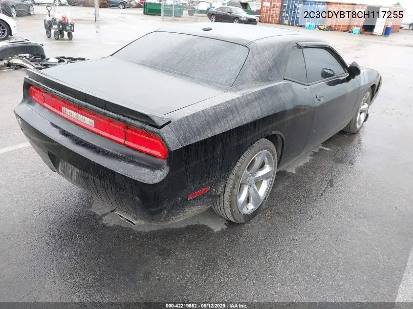 2012 Dodge Challenger R/T VIN: 2C3CDYBT8CH117255 Lot: 42219862