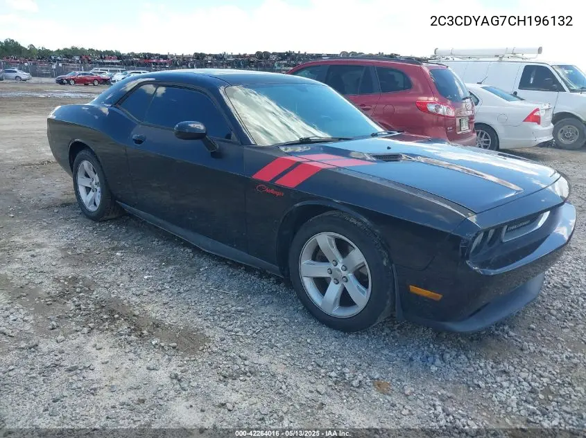 2012 Dodge Challenger Sxt VIN: 2C3CDYAG7CH196132 Lot: 42264016
