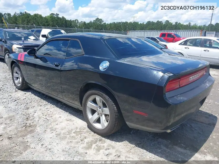 2012 Dodge Challenger Sxt VIN: 2C3CDYAG7CH196132 Lot: 42264016
