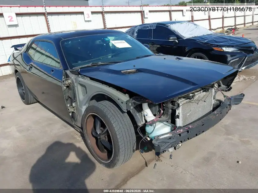 2012 Dodge Challenger R/T VIN: 2C3CDYBT7CH186678 Lot: 42559848