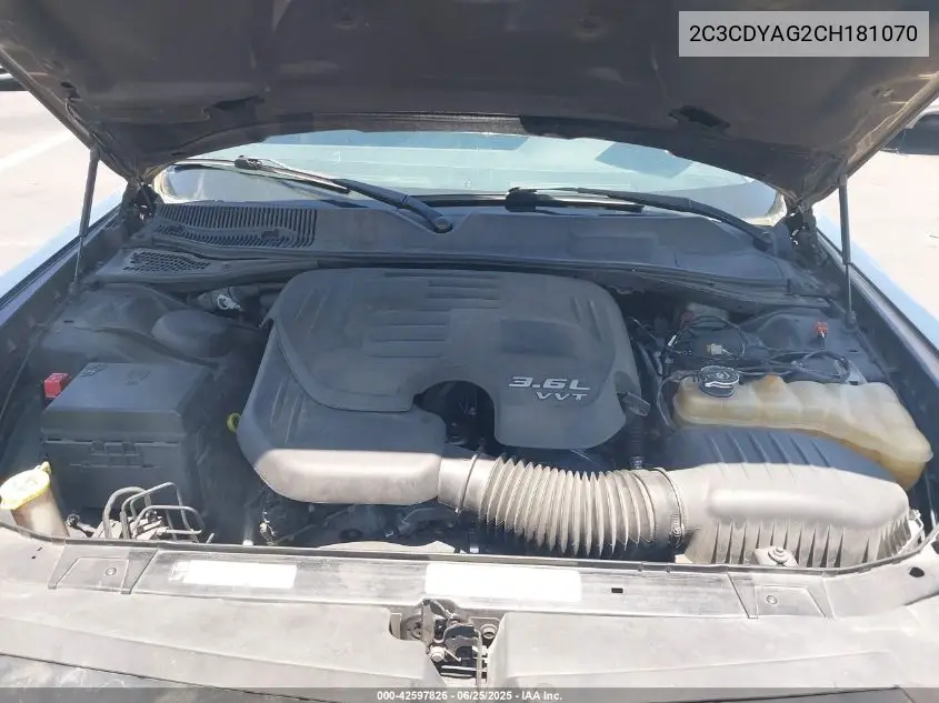 2012 Dodge Challenger Sxt VIN: 2C3CDYAG2CH181070 Lot: 42597826