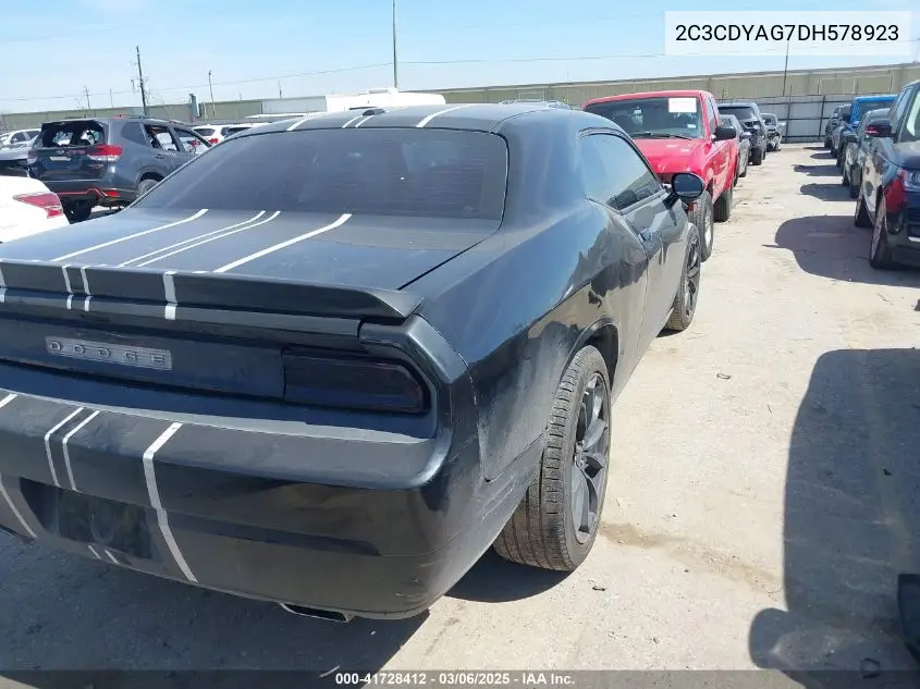 2013 Dodge Challenger Sxt VIN: 2C3CDYAG7DH578923 Lot: 41728412
