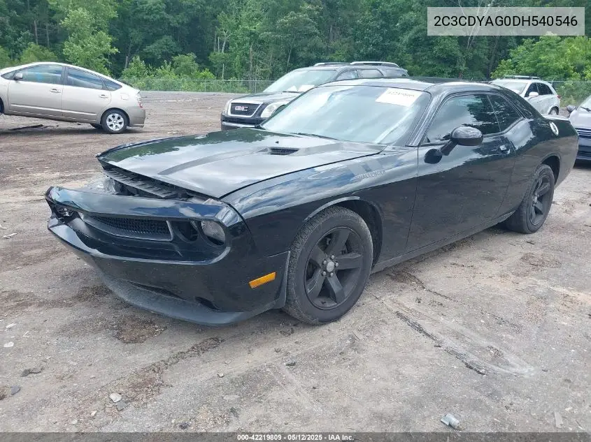 2013 Dodge Challenger Sxt VIN: 2C3CDYAG0DH540546 Lot: 42219809