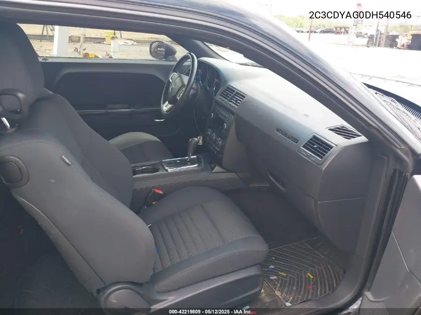 2013 Dodge Challenger Sxt VIN: 2C3CDYAG0DH540546 Lot: 42219809