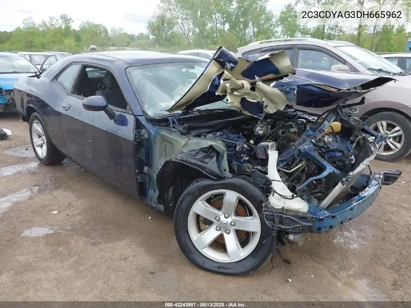 2013 Dodge Challenger Sxt VIN: 2C3CDYAG3DH665962 Lot: 42243987