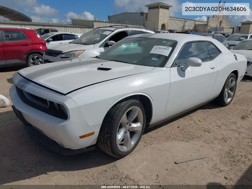 2013 Dodge Challenger Sxt VIN: 2C3CDYAG2DH634606 Lot: 42555895