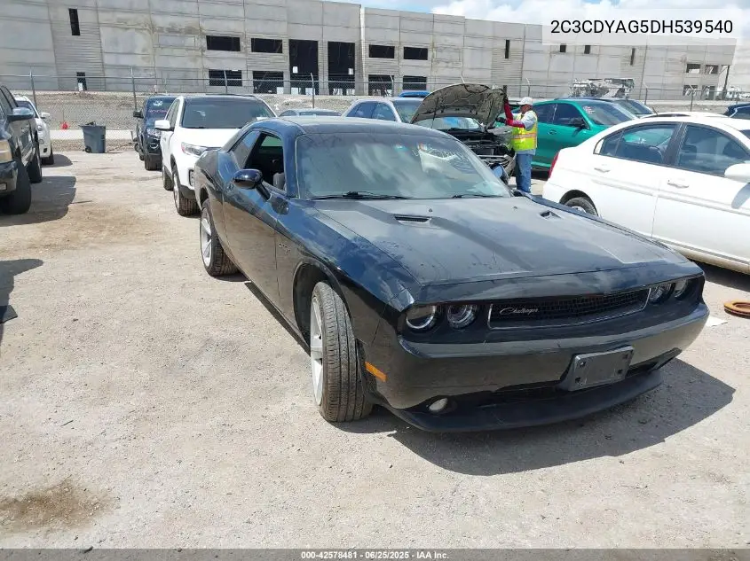 2013 Dodge Challenger Sxt VIN: 2C3CDYAG5DH539540 Lot: 42578481