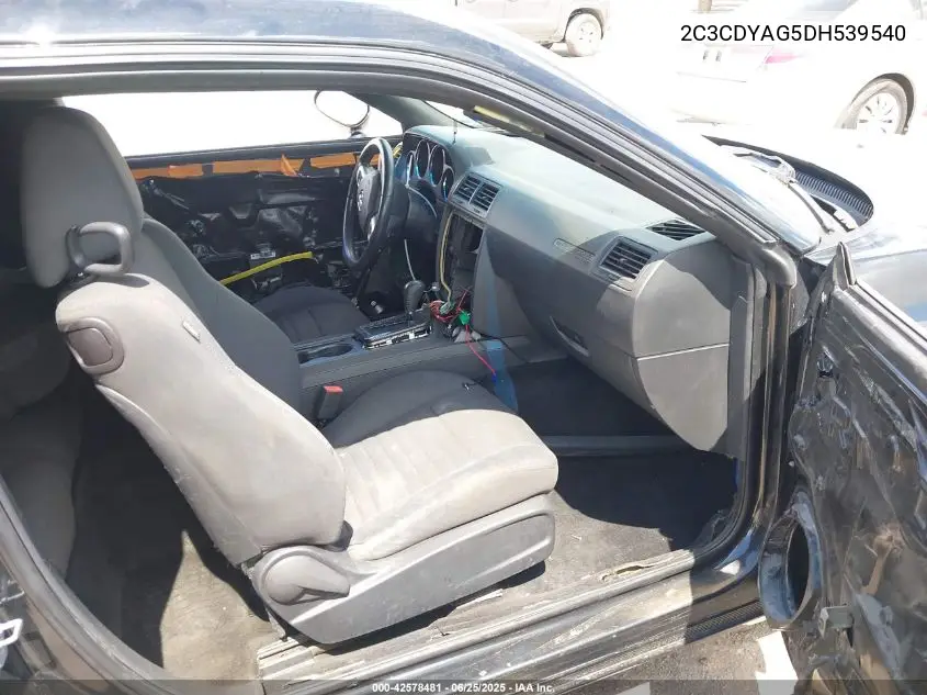 2013 Dodge Challenger Sxt VIN: 2C3CDYAG5DH539540 Lot: 42578481