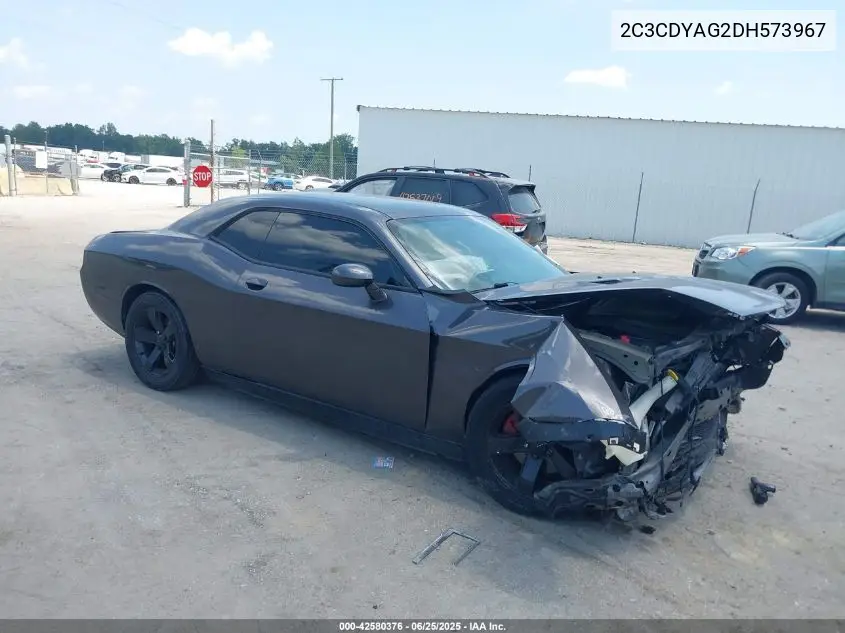 2013 Dodge Challenger Sxt Plus VIN: 2C3CDYAG2DH573967 Lot: 42580376