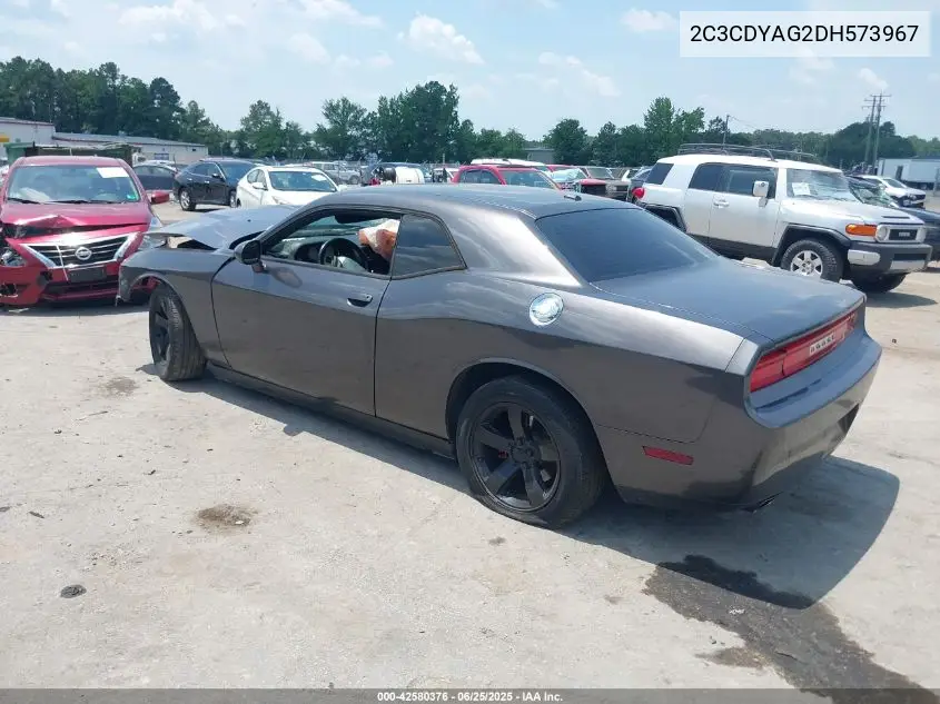 2013 Dodge Challenger Sxt Plus VIN: 2C3CDYAG2DH573967 Lot: 42580376