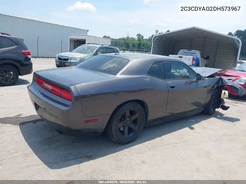 2013 Dodge Challenger Sxt Plus VIN: 2C3CDYAG2DH573967 Lot: 42580376