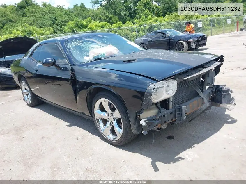 2013 Dodge Challenger Sxt Plus VIN: 2C3CDYAG8DH511232 Lot: 42586511